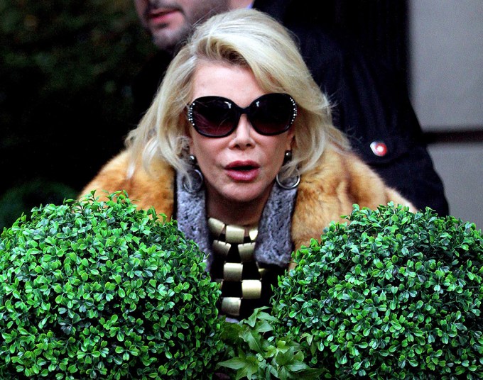 Joan Rivers out and about, New York, America – 26 Dec 2013