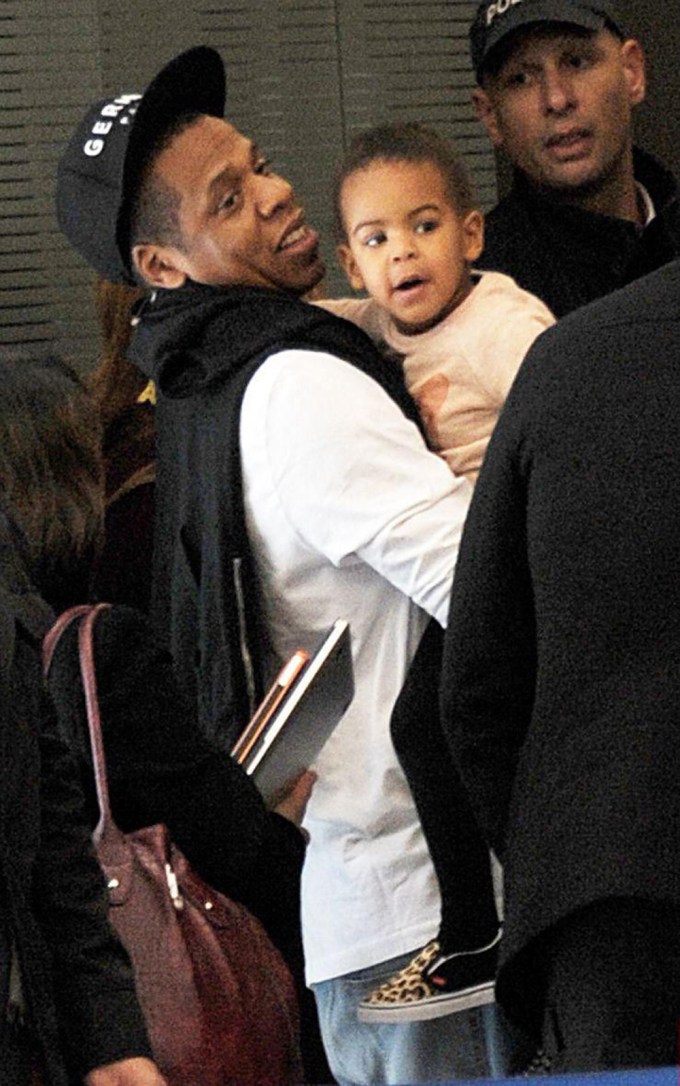 Blue and Jay-Z Share a Hug in Paris