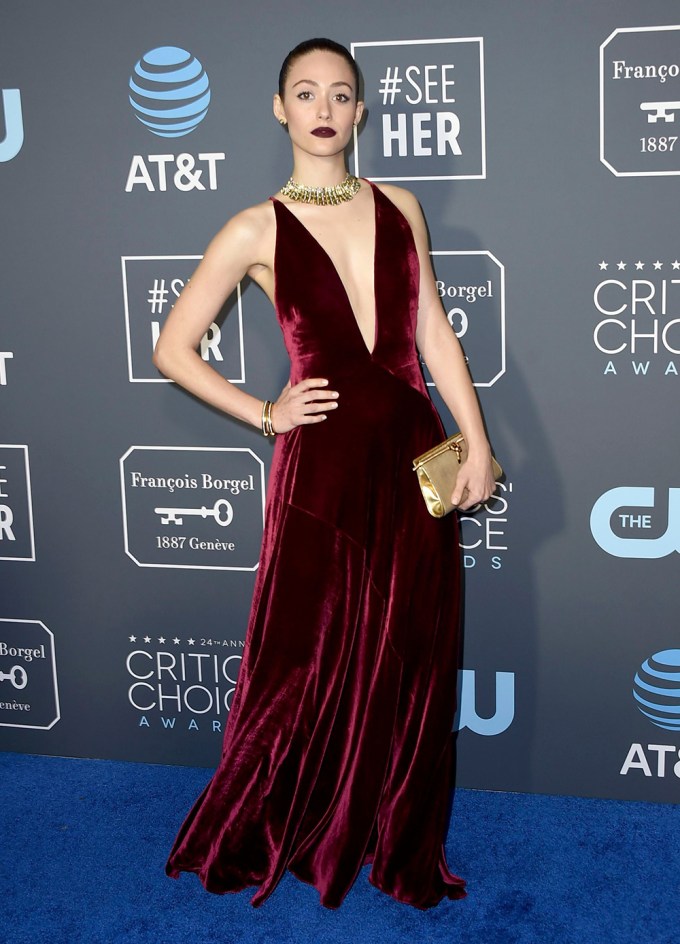 Emmy Rossum at the 24th Annual Critics’ Choice Awards