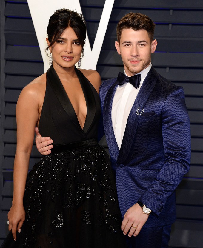 Priyanka Chopra & Nick Jonas at the annual Vanity Fair Oscar Party in 2019