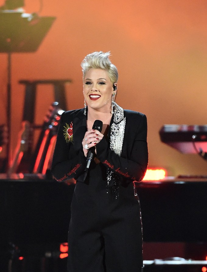 Pink At The MusiCares Person of the Year Gala