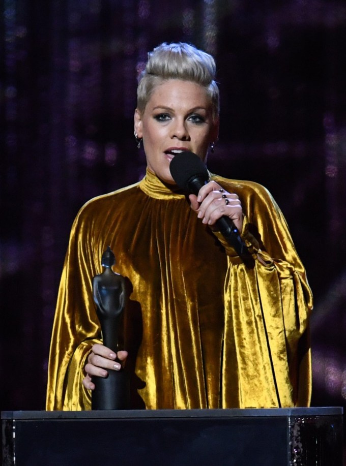 Pink At The 39th Brit Awards Show