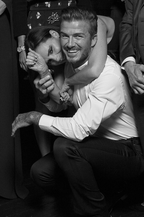 Victoria Beckham and David Beckham get cozy