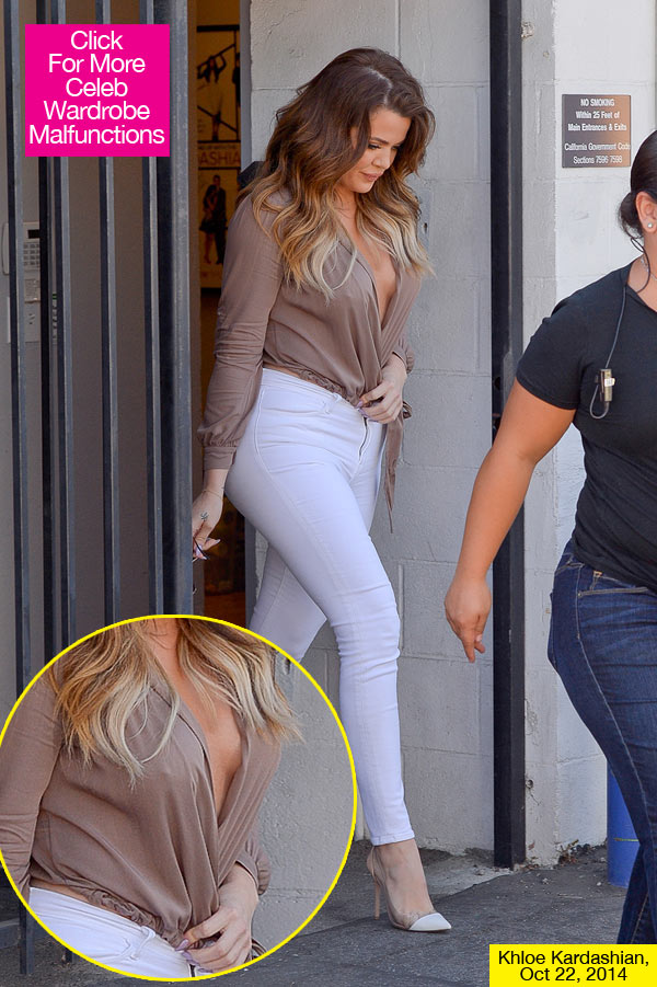 PICS] Khloe Kardashian's Nip Slip — Almost Suffers Wardrobe Malfunction –  Hollywood Life