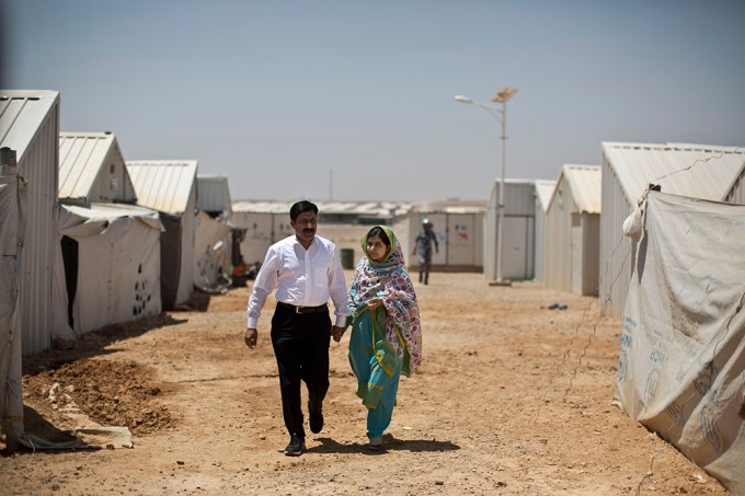 Malala Yousafzai Visits Refugee Camp