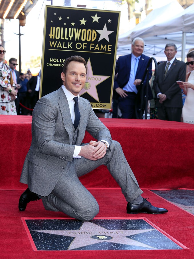 Chris Pratt Gets His Star on the Hollywood Walk of Fame