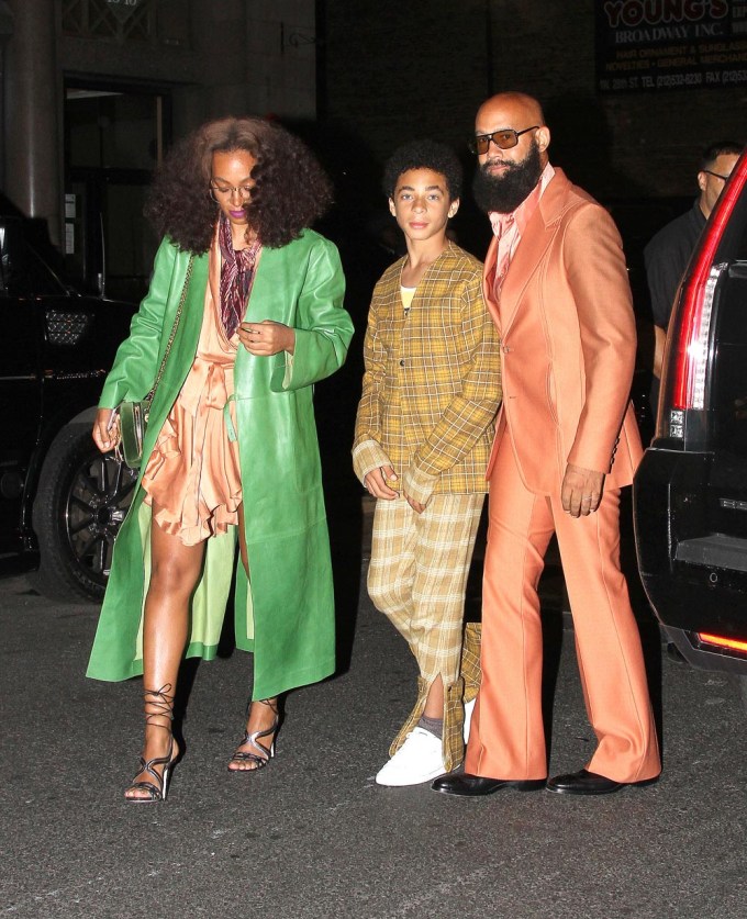 Solange Knowles With Her Son & Alan Ferguson