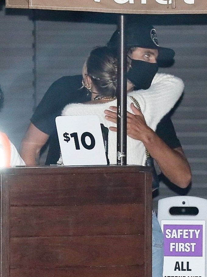 Brody Jenner dinner Briana Jungwirth ex Kaitlynn Carter hug