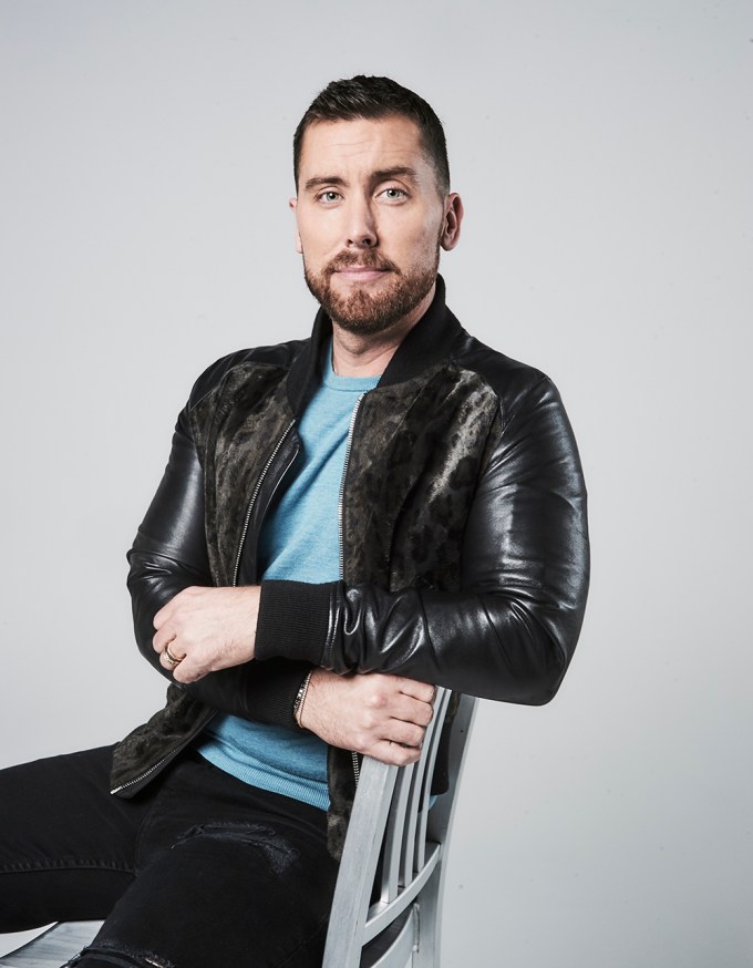 Lance Bass poses for a Portrait Session at PMC Studios