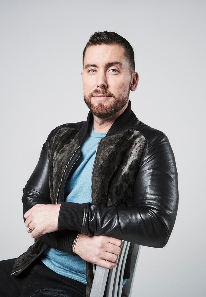 Lance Bass poses for a Portrait Session at PMC Studios
