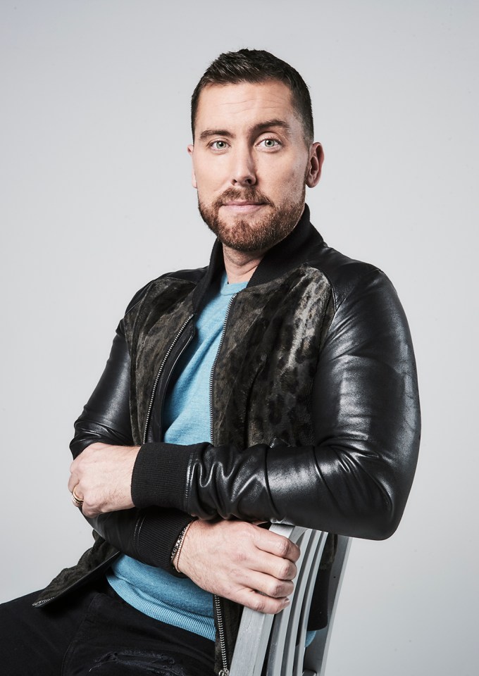 Lance Bass poses for a Portrait Session at PMC Studios in Los Angeles