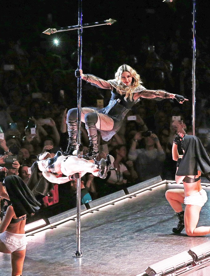 Madonna Dancing On Pole