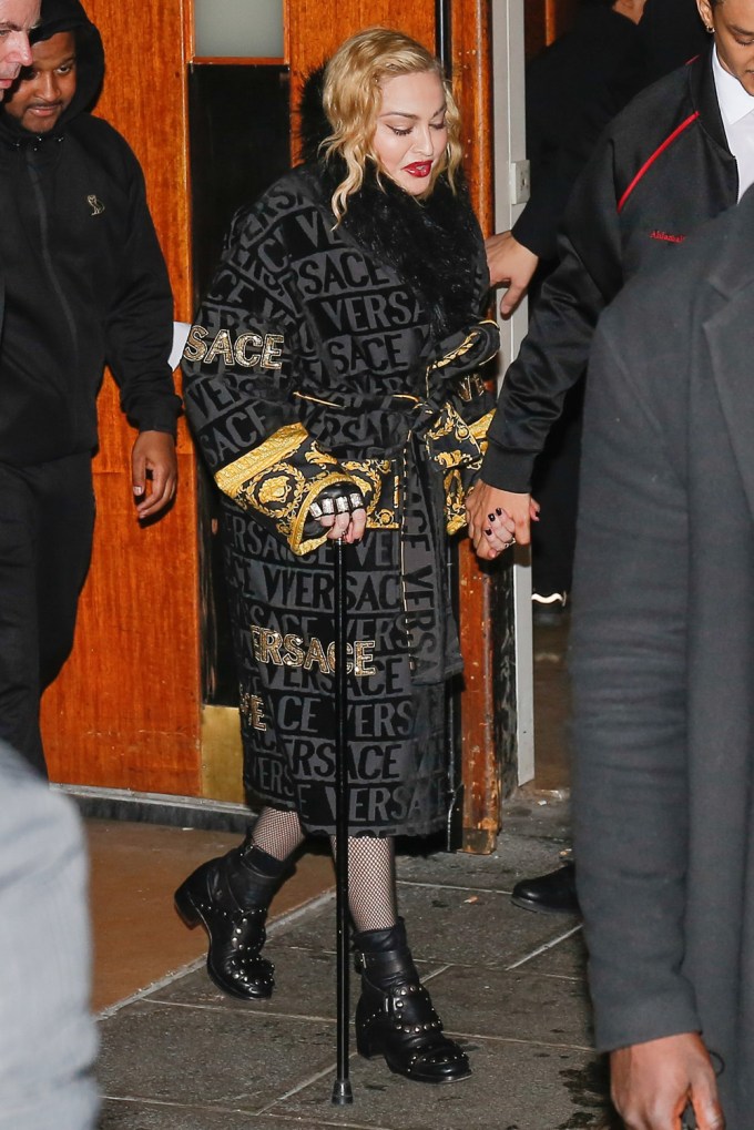 Madonna and Ahlamalik Williams leaving The Grand Rex in Paris