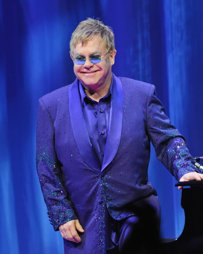 Elton John at a charity concert