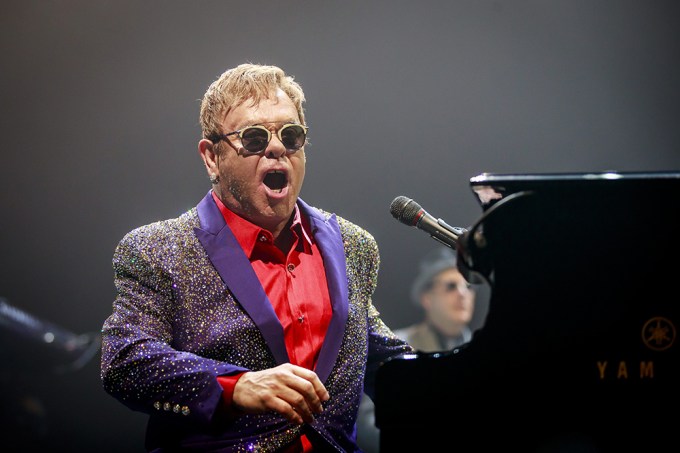 Elton John in concert at Malmo Arena, Sweden