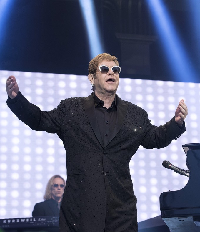 Elton John in concert at Grona Lund, Stockholm, Sweden