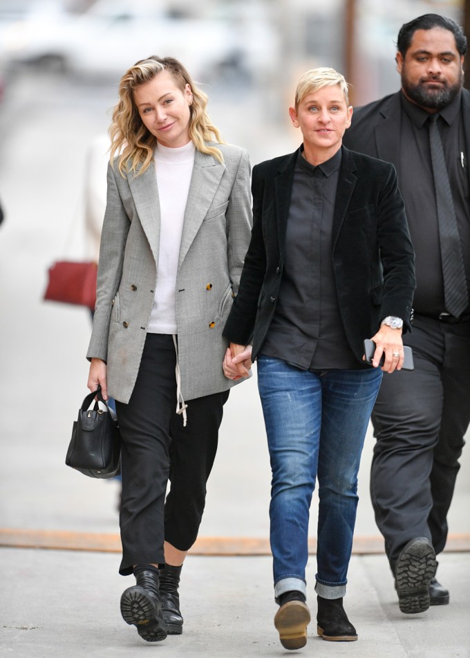 Ellen DeGeneres Holds Hands With Portia de Rossi