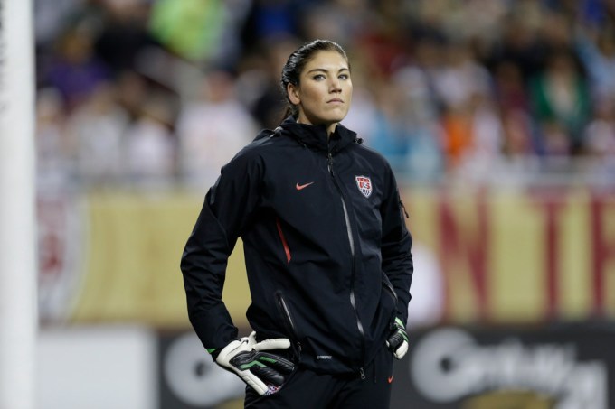 Hope Solo at the China United States Soccer game