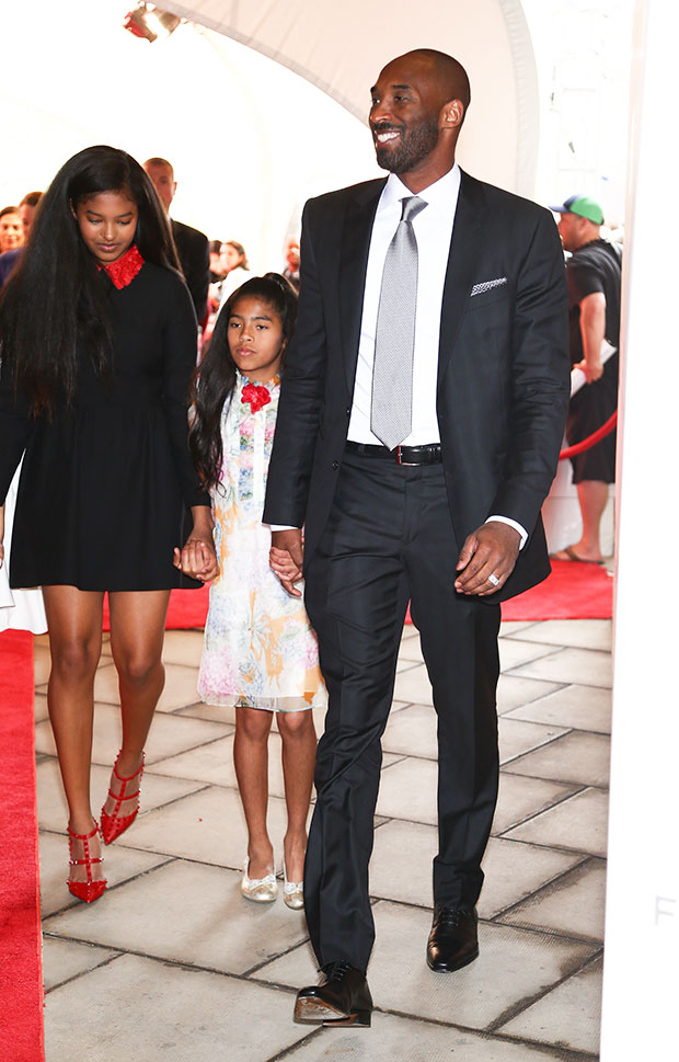 Kobe Bryant With His Daughters