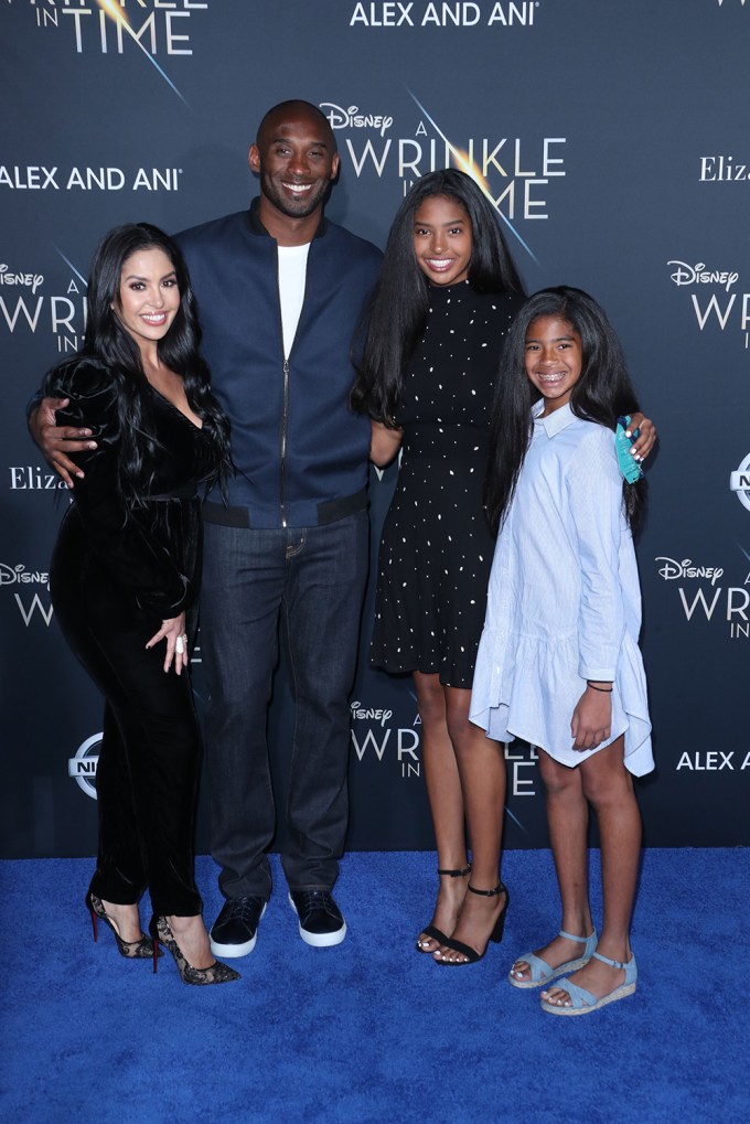 Kobe & Vanessa Bryant Pose With Two Of Their Daughters