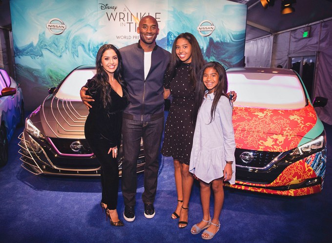 Vanessa & Kobe Bryant & Their Daughters Are All Smiles