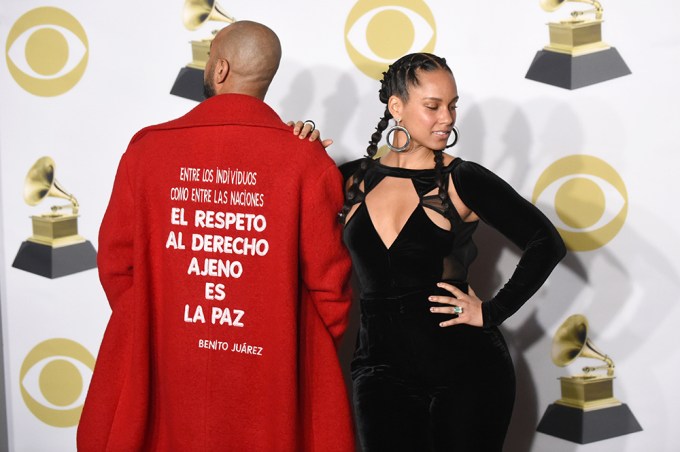 Alicia Keys & Swizz Beatz At Grammys