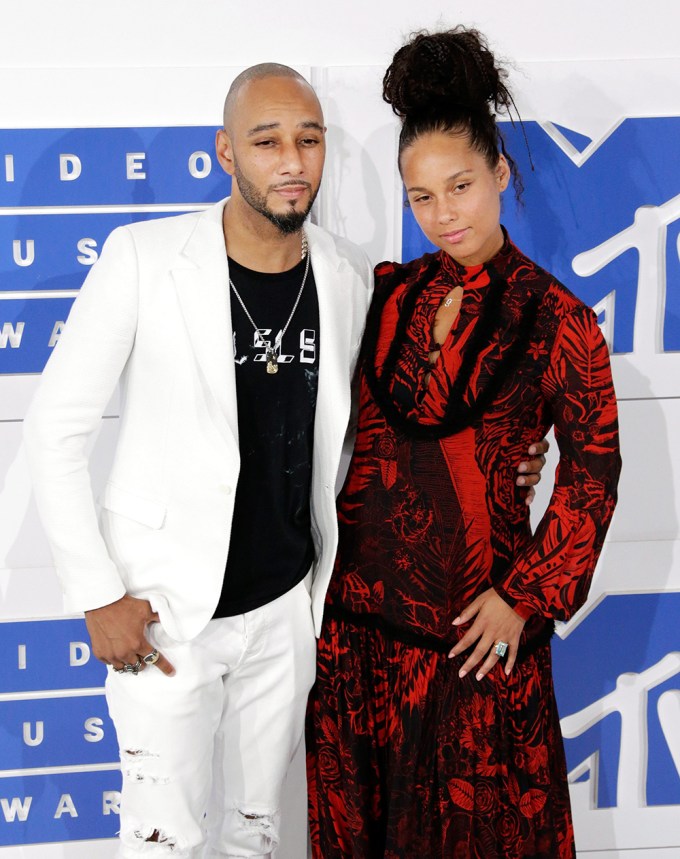 Alicia Keys & Swizz Beatz At VMAs