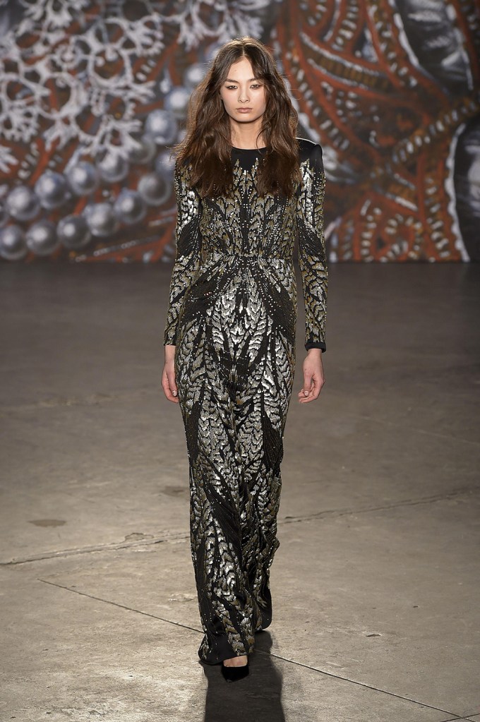 Jenny Packham show, Autumn Winter 2015, Mercedes-Benz Fashion Week, New York, America – 17 Feb 2015