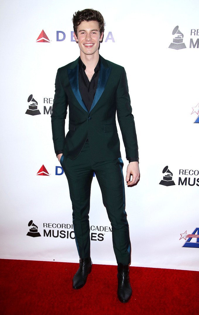 Shawn Mendes at the 2019 MusiCares Person of the Year Gala