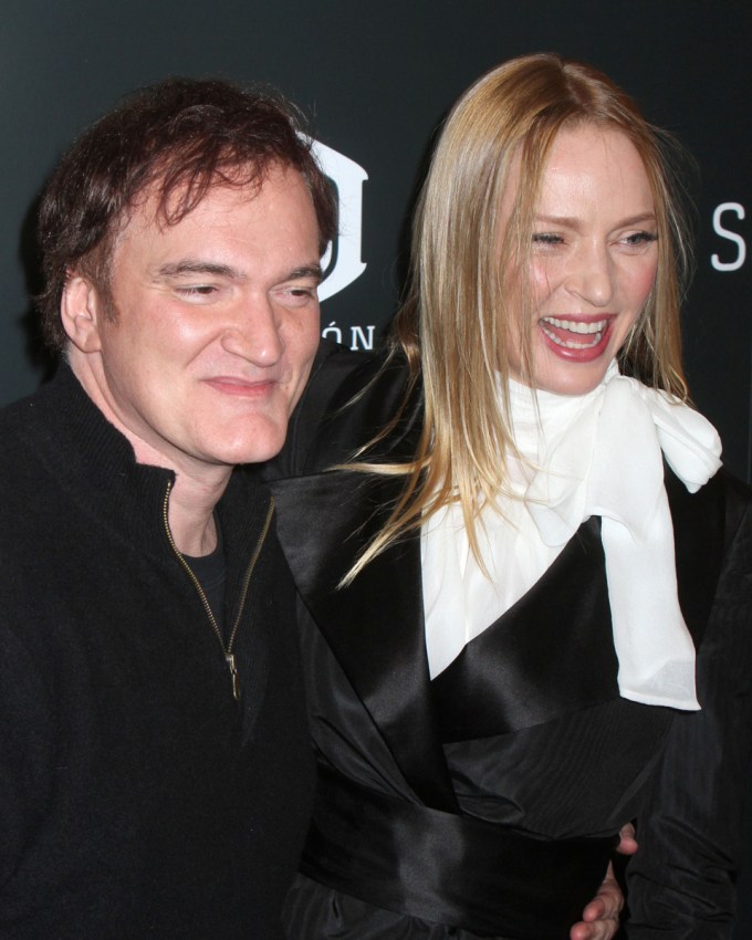Uma Thurman with Quentin Tarantino