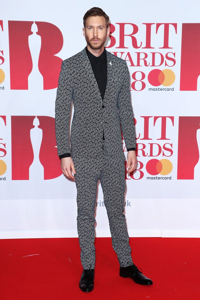 Calvin Harris On BRIT Awards Red Carpet