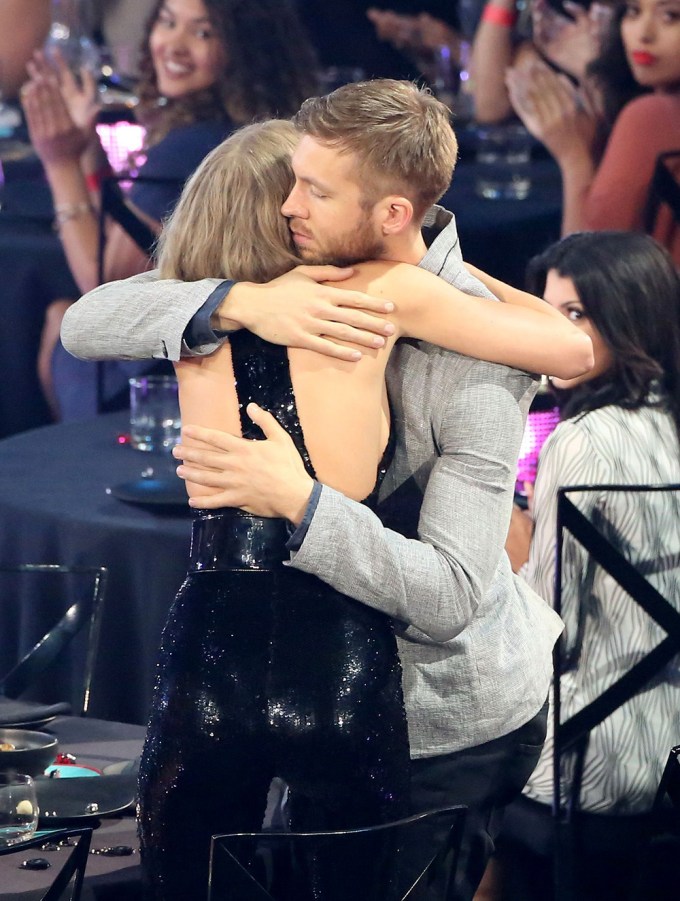 Calvin Harris & Taylor Swift Hugging