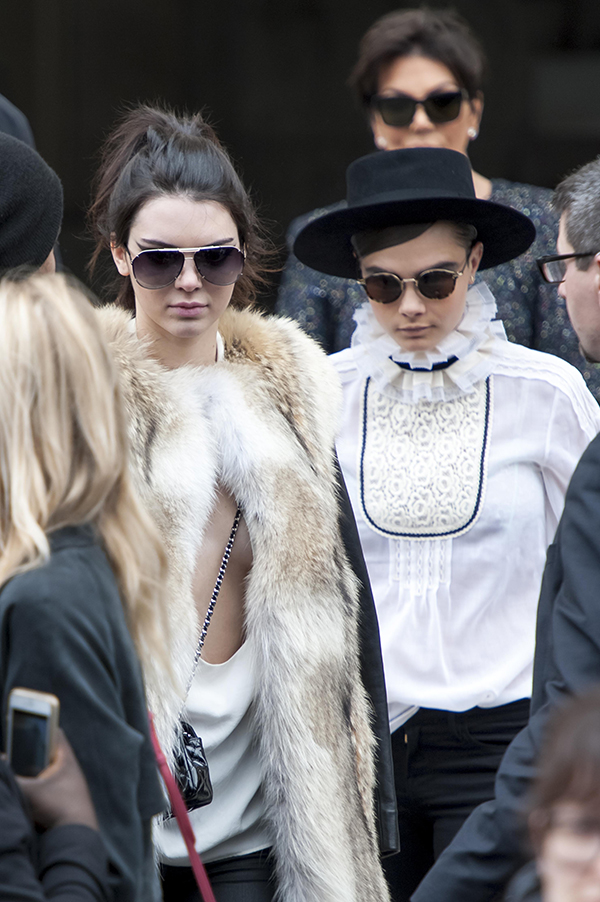 Kendall Jenner leaving Chanel Fashion Show in Paris