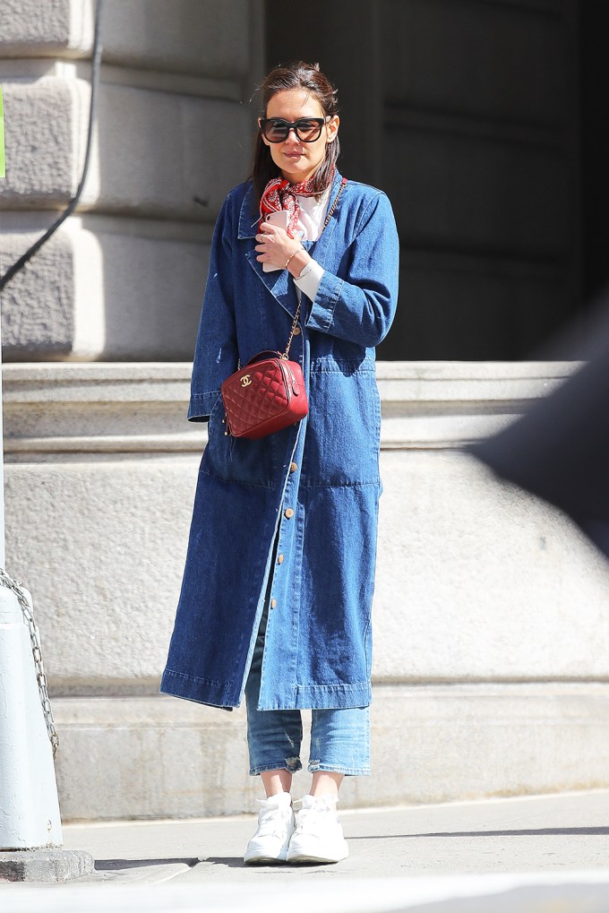 Katie Holmes looking stylish in NYC