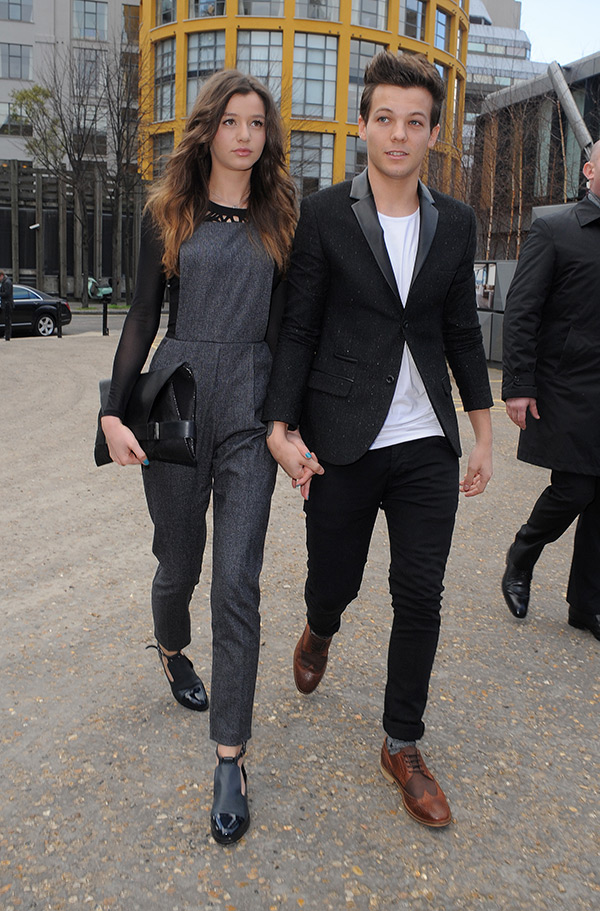 Louis Tomlinson & Eleanor Calder walk together in London