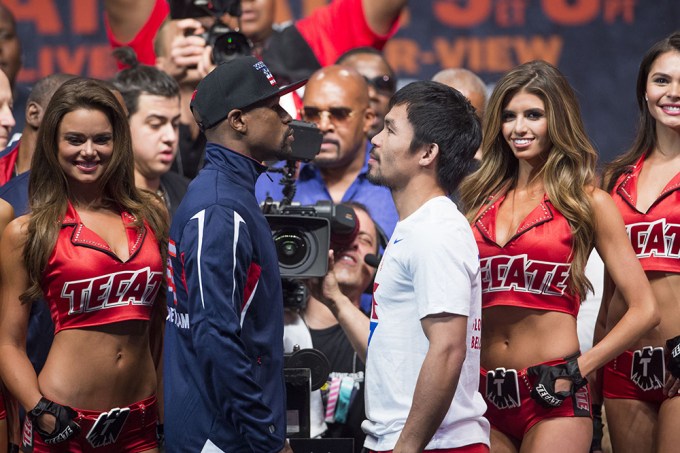 Boxing – WBC/WBA/WBO Welterweight Title Fight Floyd Mayweather v Manny Pacquiao – Weigh In MGM Grand, Las Vegas, United States – 1 May 2015