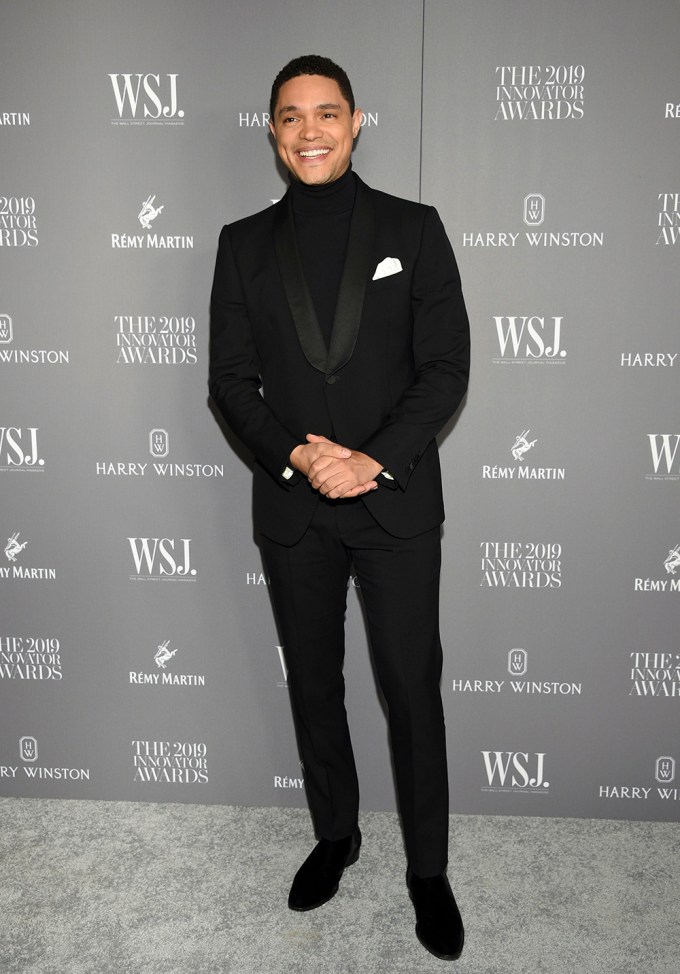 Trevor Noah Smiles At The WSJ Magazine 2019 Innovator Awards In New York
