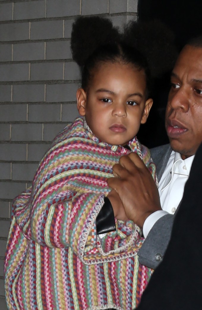 Blue Ivy & Jay-Z At The Premiere Of ‘Annie’