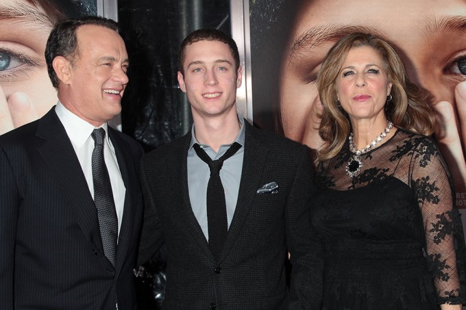 Chet Hanks and his parents at the premiere of ‘Extremely Loud and Incredibly Close’