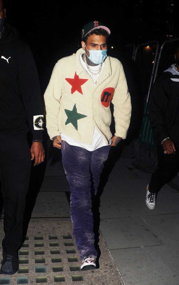Chris Brown Out & About In London