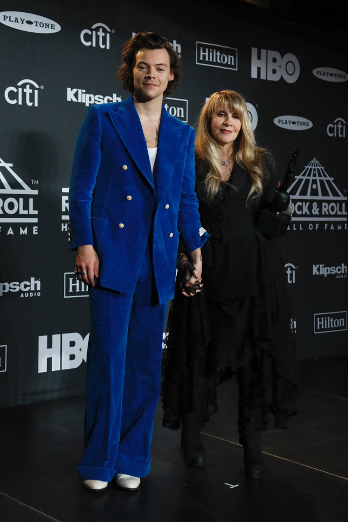 Harry Styles & Stevie Nicks At Rock and Roll Hall of Fame