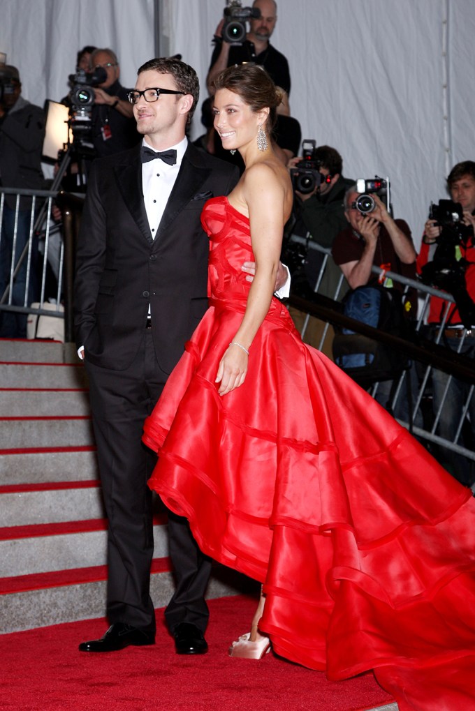 Justin Timberlake & Jessica Biel At The 2009 Met Gala