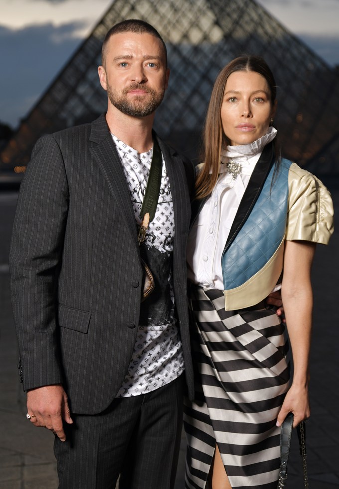 Justin Timberlake & Jessica Biel di Pertunjukan Louis Vuitton 2019