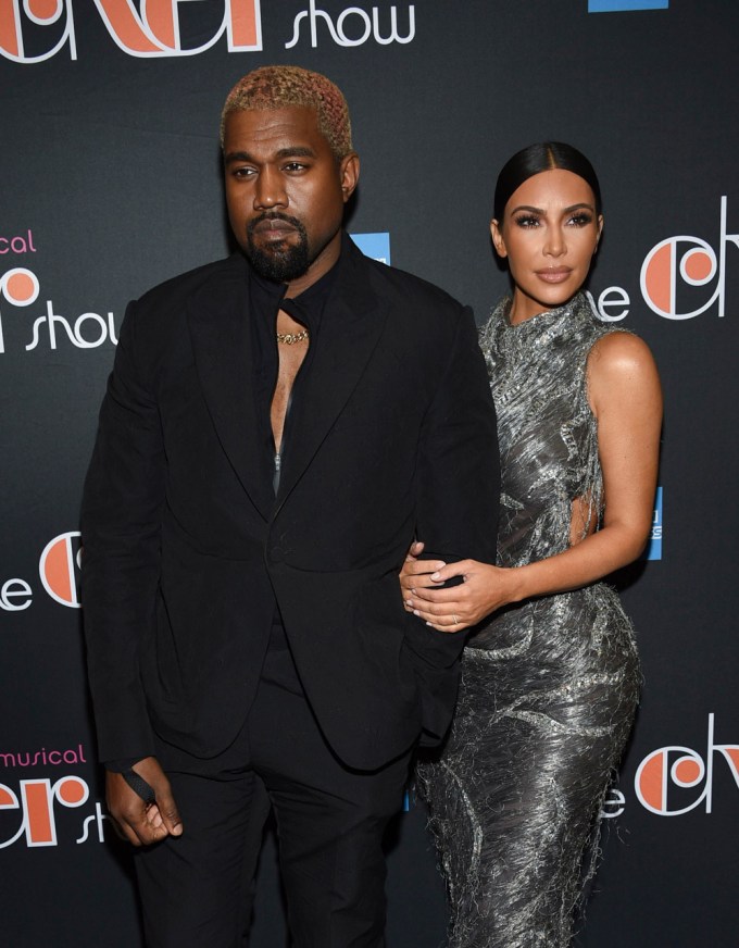 Kanye West and Kim Kardashian at ‘The Cher Show’
