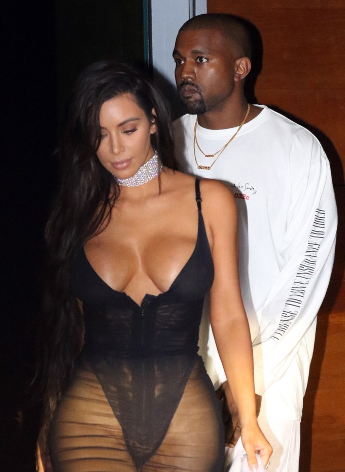 Kanye West & Kim Kardashian On A Date
