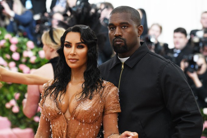 Kanye West and Kim Kardashian at the Met Gala