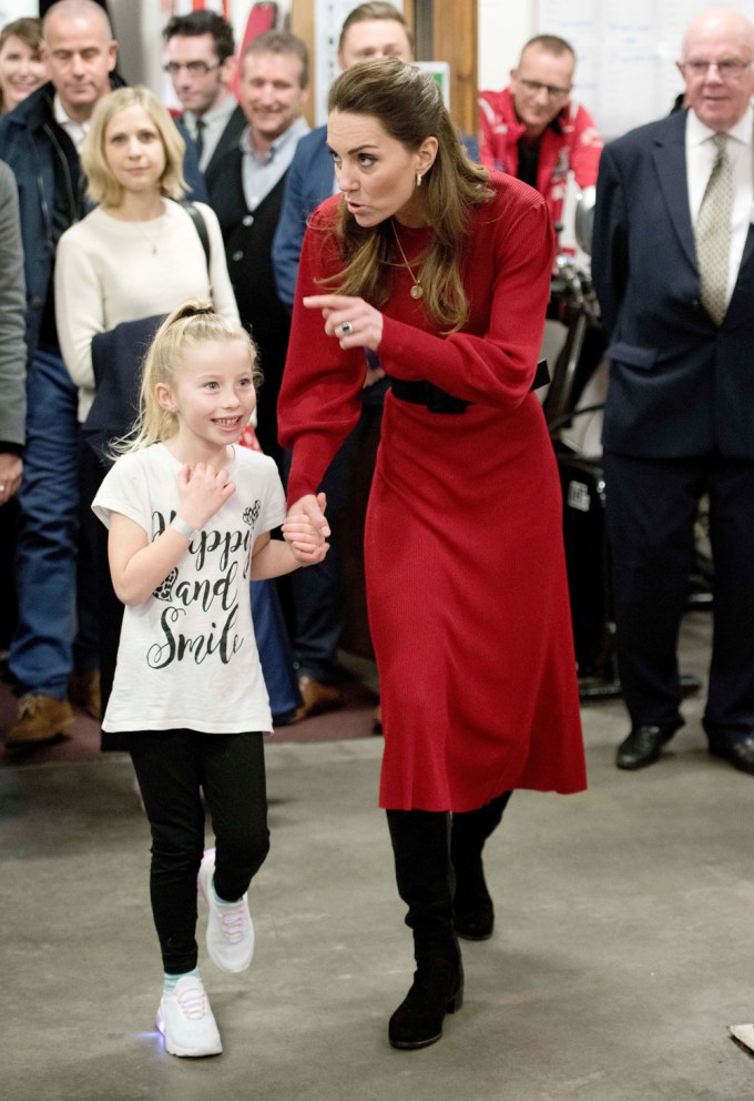 Kate Middleton Holds Hands With Young Fan At Bulldogs Boxing Community