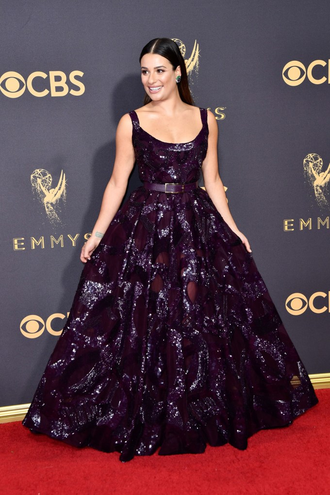 Lea Michele at the 69th Primetime Emmy Awards