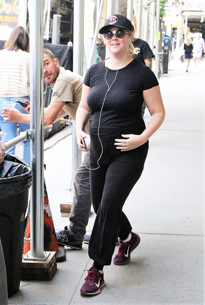 Amy Schumer Jogs In NYC