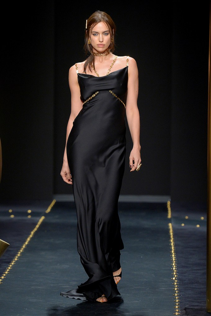 Irina Shayk Walking For Versace During Milan Fashion Week 2019